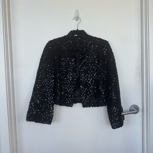 Sequin Black Jacket